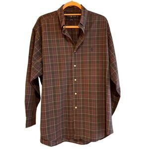 Ralph Lauren | Men's Blake Button Down Shirt Size L Green Tartan Plaid Navy Pony